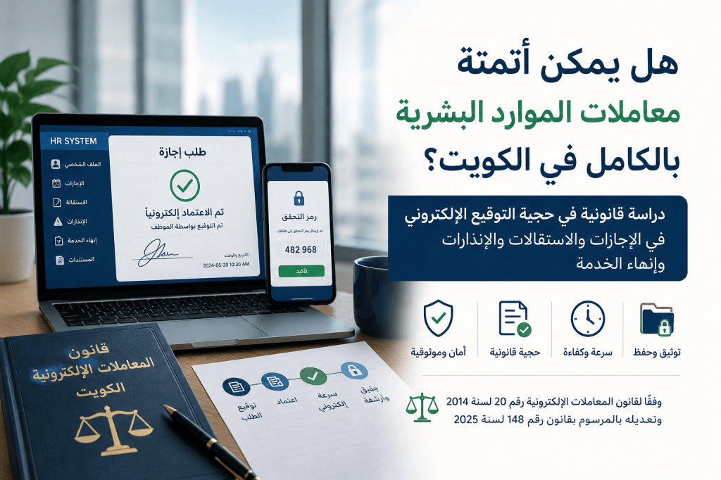 التوقيع الإلكتروني في الموارد البشرية.. هل يغني قانونًا عن الورق&nbsp;والشهود؟